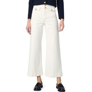 Joe's Jeans Womens The Ellia High Rise Wide Leg Ankle Jeans 29 Milk - NWT $198